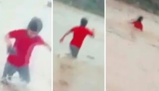 Kahreden görüntüler: Küçük Berivan terlik için girdiği derede hayatını kaybetti