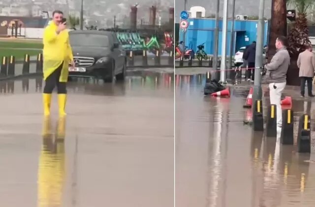 İzmir’i sel götürürken başkanların uğraştığı şeye bakın