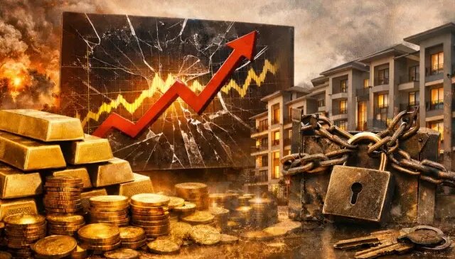 Altın fırladı, konut piyasası kilitlendi