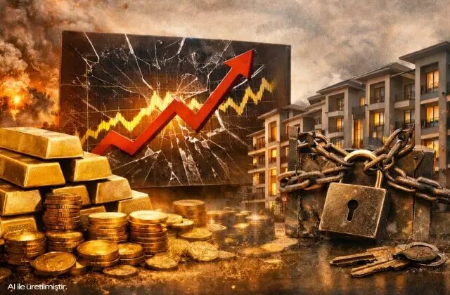 Altın fırladı, konut piyasası kilitlendi