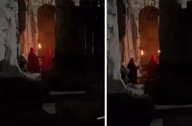 Juventus-Galatasaray maçının uzatma dakikalarında ayin yaptılar