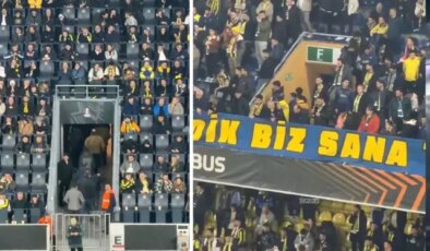 Kadıköy’de gecenin özeti! Fenerbahçe taraftarı tribünleri 70. dakikada terk etti