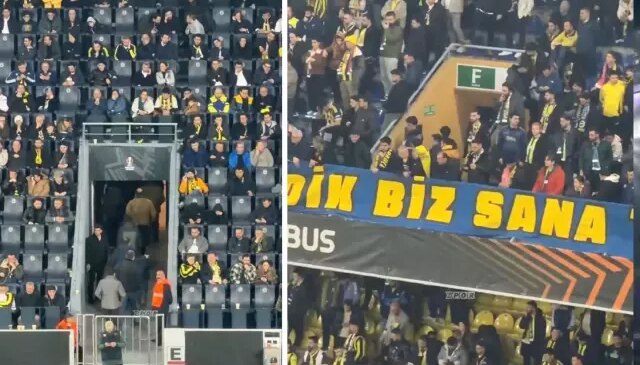 Kadıköy’de gecenin özeti! Fenerbahçe taraftarı tribünleri 70. dakikada terk etti