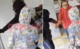 Kadın esnaf, soyguna gelen 2 kişiyi küfür edip tokatladı