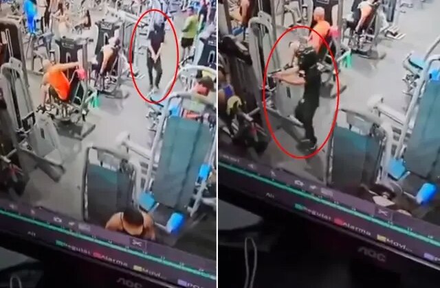 Kafasında kaskla spor salonuna giren kiralık katil kurşun yağdırdı