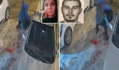 Kamera cinayet anını saniye saniye kaydetti! Kadının çığlıkları kan dondurdu