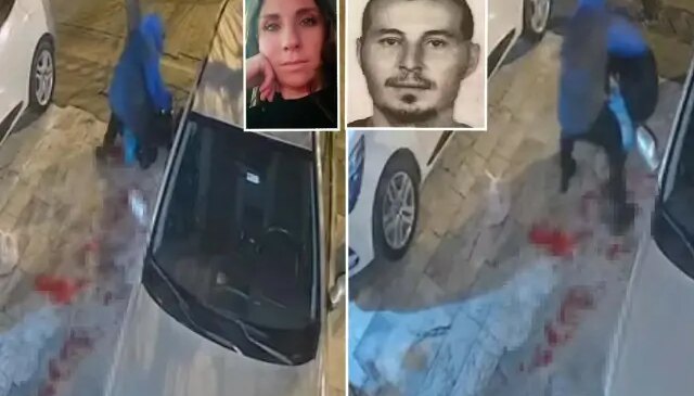 Kamera cinayet anını saniye saniye kaydetti! Kadının çığlıkları kan dondurdu