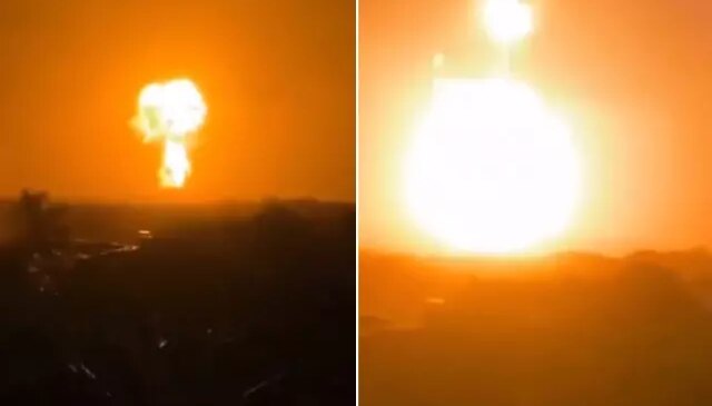 Korkulan oldu! Gökyüzü bir anda turuncuya döndü, bölge tahliye edildi