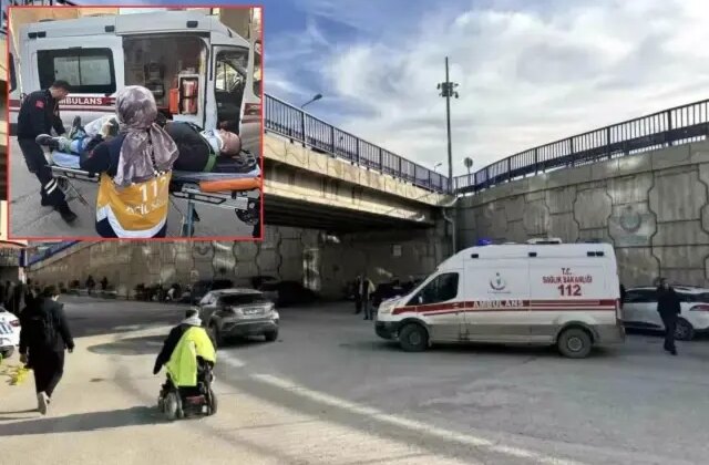 Köprüde can pazarı! Tutunamayınca yere düştü