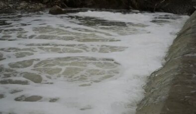 Köpüren dereden yayılan ağır koku vatandaşları tedirgin etti