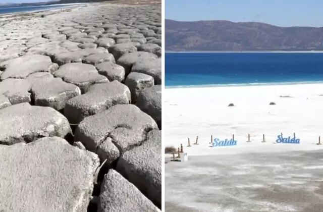 Kuraklıkla boğuşan Salda Gölü’nden sevindiren haber
