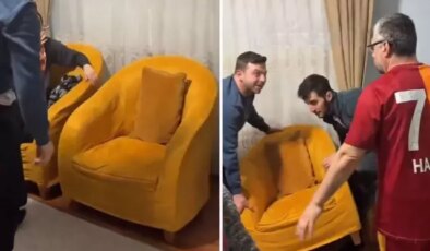 Maç esnasında koltuğun uğursuzluk getirdiğine inanan taraftardan maçı döndüren hareket