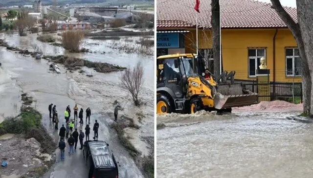 Manisa sağanak sonrası kabusu yaşadı! Caddeler sular altında kaldı, öğrenciler tahliye edildi
