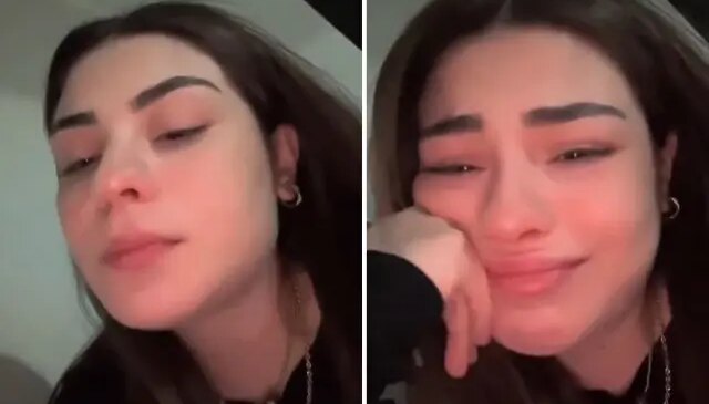 Markette karşılaştığı durumu anlatan genç kız, gözyaşlarına boğuldu