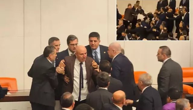 Meclis’te Akın Gürlek gerginliği! Kürsü işgal edildi, yumruklu kavga çıktı