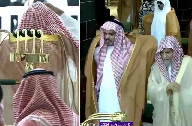 Mekke’de yağmur duasına damga vuran görüntü: Cüppeler ters giyildi