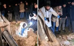 Mezarlığa gömülen esrarengiz paket mahalleliyi ayağa kaldırdı