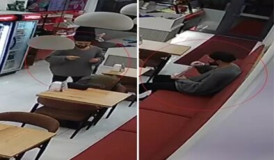 Mide bulandıran anlar! Çiğ köfte dükkanında sipariş ettiği dürüme sakal kılı koydu