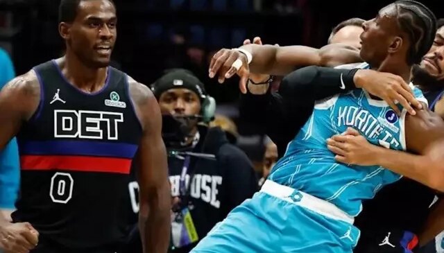 NBA’de Hornets-Pistons maçındaki olaylar sonrası 4 oyuncuya ağır ceza
