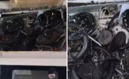 Ocaktaki düdüklü tencere patladı, mutfak kullanılamaz hale geldi