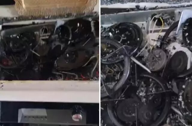 Ocaktaki düdüklü tencere patladı, mutfak kullanılamaz hale geldi