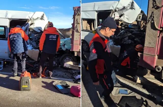 Öğrenci servisi tıra arkadan çarptı! Ölü ve yaralılar var