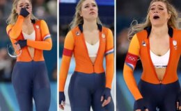 Olimpiyat rekoru kıran Jutta Leerdam, gözyaşlarını tutamadı