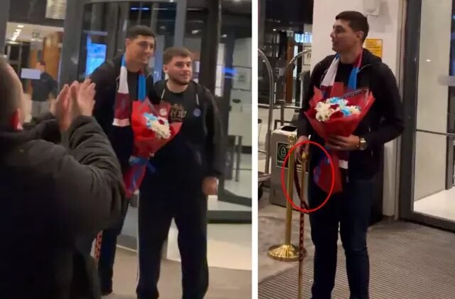 Oscar Cardozo, Trabzonspor-Fenerbahçe derbisi için Türkiye’ye geldi! Elindeki bastona dikkat