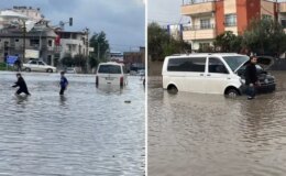 Osmaniye’de sağanak; yollar göle döndü, araçlar mahsur kaldı
