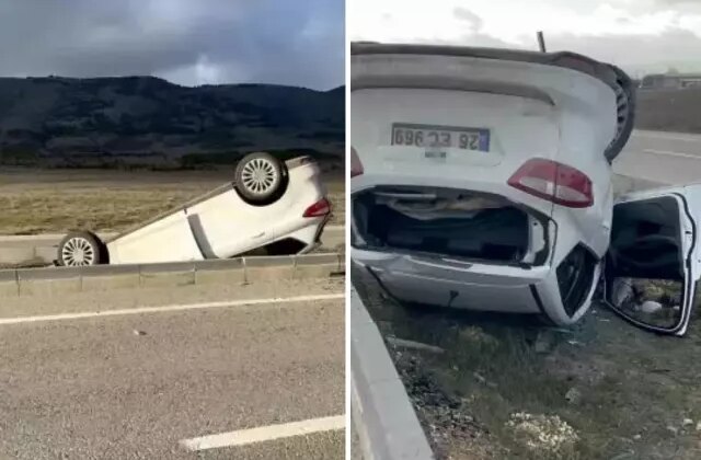 Otomobil takla attı! Çok sayıda yaralı var