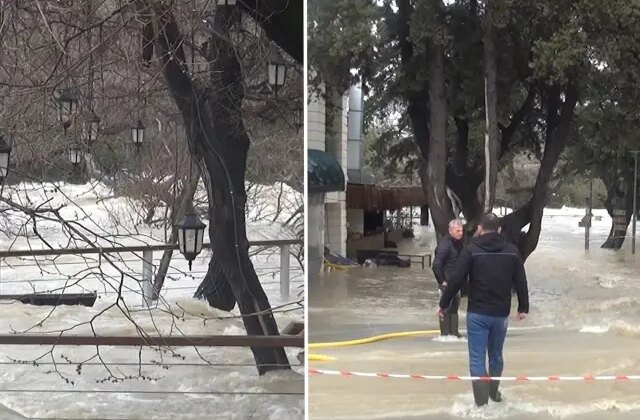 Sağanak vurdu, Manavgat Şelalesi ortadan kayboldu