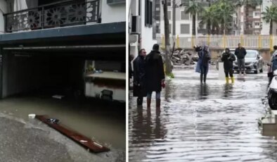 Sağanak yağış İzmir ve Muğla’yı felç etti! Yollar göle döndü, trafik kilitlendi