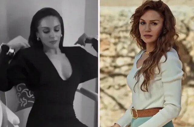 Sahra Şaş’ın dekoltesine ekipten jet müdahale