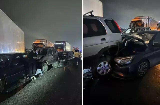 Sakarya’da Anadolu Otoyolu’nda 16 araçlık zincirleme kaza: 14 yaralı