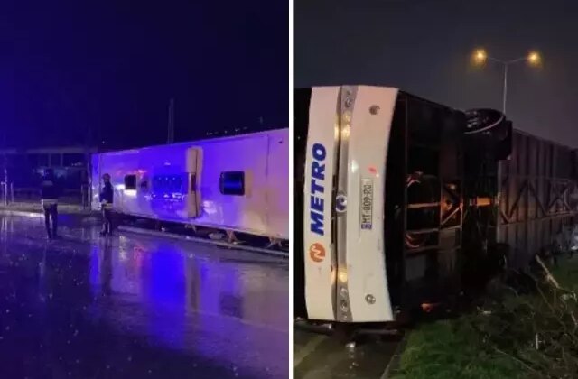 Samsun’da yolcu otobüsü devrildi! Çok sayıda yaralı var