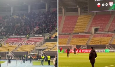 Samsunspor taraftarı deplasmanı iç sahaya çevirdi