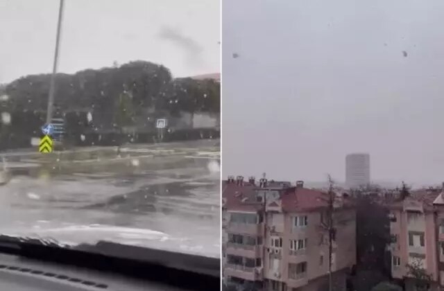 Sıcaklıklar aniden düştü, İstanbul’da kar yağışı başladı