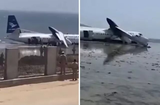 Somali’de yolcu uçağı Hint Okyanusu’na acil iniş yaptı