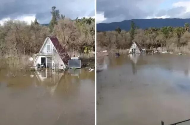 Su seviyesi 60 santimetre yükseldi! Göl taştı, ev ve iş yerlerini su bastı