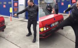 Sunulan gerekçeye öfkelenen vatandaş, TÜVTÜRK’ün önünde sinir krizi geçirdi