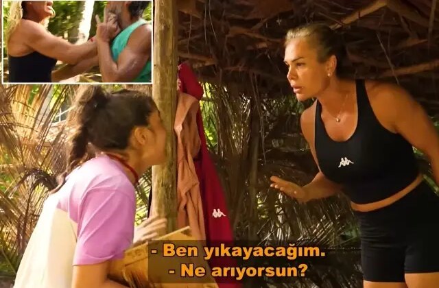 Survivor’da Nagihan, Serenay’ı hastanelik etti