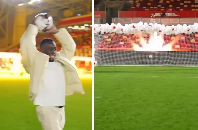 Taç atışlarıyla bilinen Kayode, bebeğinin cinsiyetini de taç atışı yaparak öğrendi