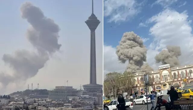 Tahran’da peş peşe patlamalar! İşte ilk görüntüler