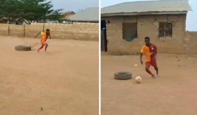 Tek hayali Galatasaray’da oynamak olan Afrikalı gence bakar mısınız