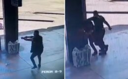 Terminalde korku dolu anlar: Uzman çavuş, polis ile çatıştı