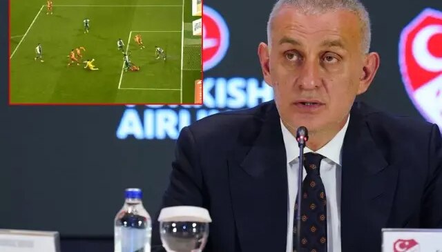 TFF kanadından ülkenin konuştuğu pozisyonla ilgili gece yarısı olay açıklama