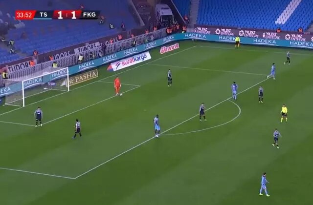 Trabzonspor-Fatih Karagümrük maçına damga vuran olay