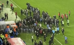 Trabzonspor taraftarı maç biter bitmez çılgına döndü