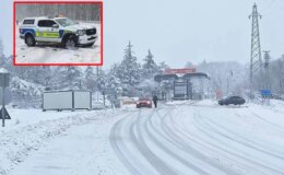 Lapa lapa yağan kar İstanbul’un kapısına dayandı