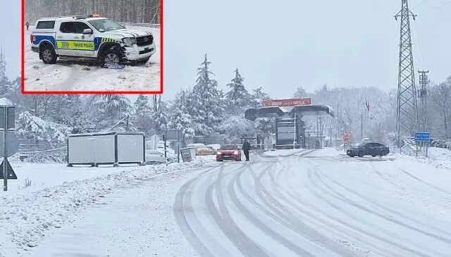 Lapa lapa yağan kar İstanbul’un kapısına dayandı